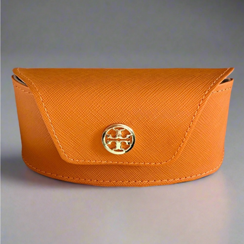Tory Burch Signature Hard Sunglass Case with Protective Bag